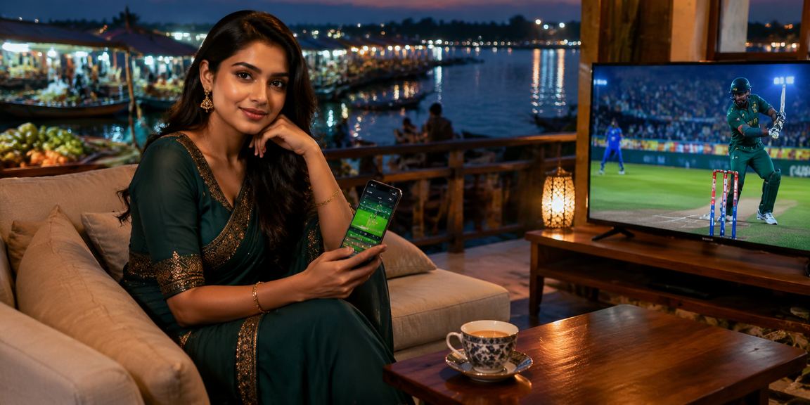 বরিশালের সৈকতে বসে ক্রিকেট বেটিংয়ে মনোযোগী একজন সমর্থক